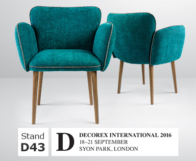 Collinet furniture in Decorex International