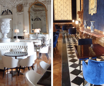 restaurant furniture for the restaurant of the ferrieres en brie castle