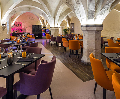 restaurant furniture for le cellier in bar sur aube france