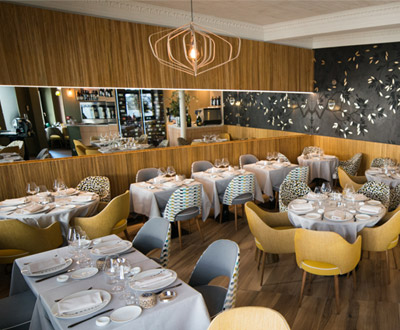 Restaurant furniture for La Famiglia, Paris