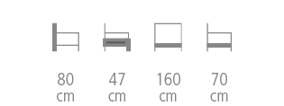 Albert 1er sofa dimensions