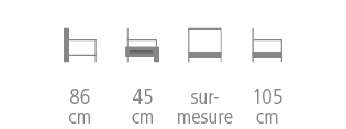 Jourdain Bench size