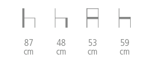 Milàn chair size - 2032