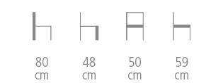 Orfeo chair size - 2050